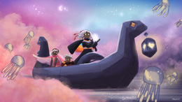 Sky Neon Valentine Coloring Page